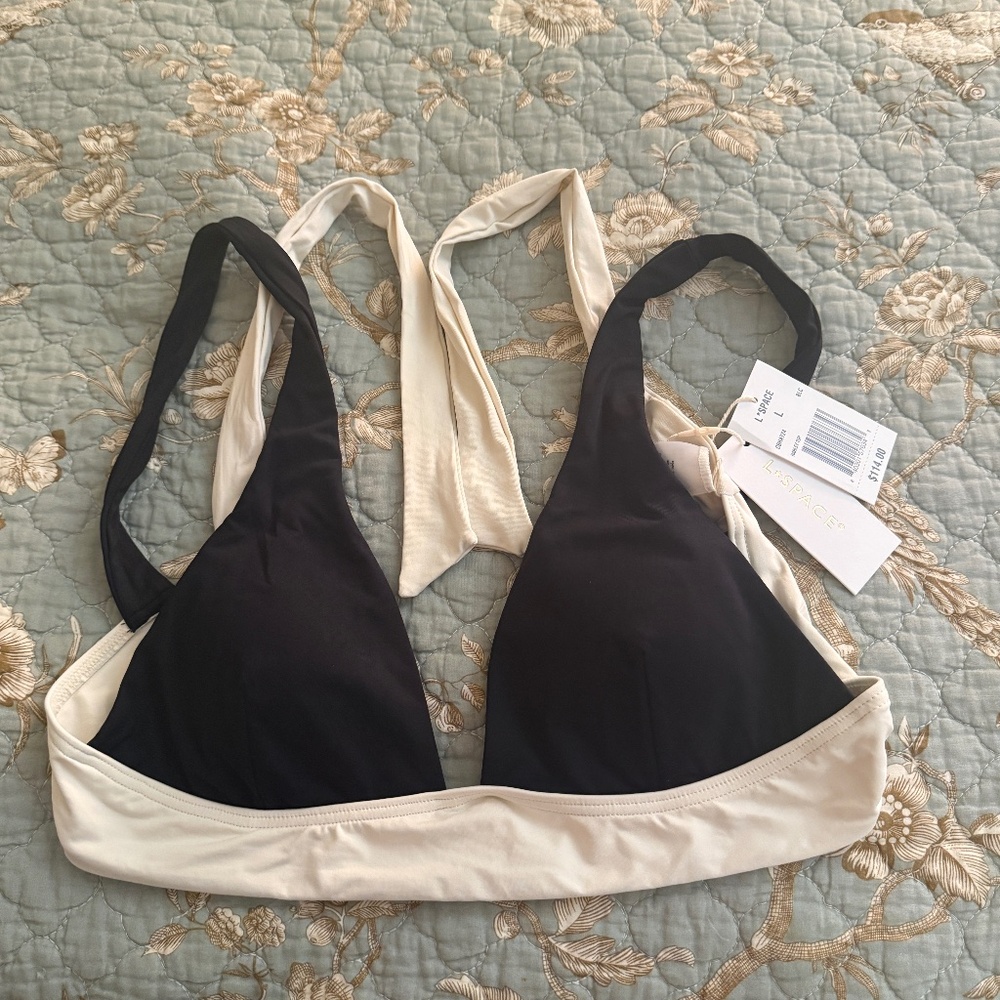Harley Bikini Top - Black-Cream × 1 Black-Cream